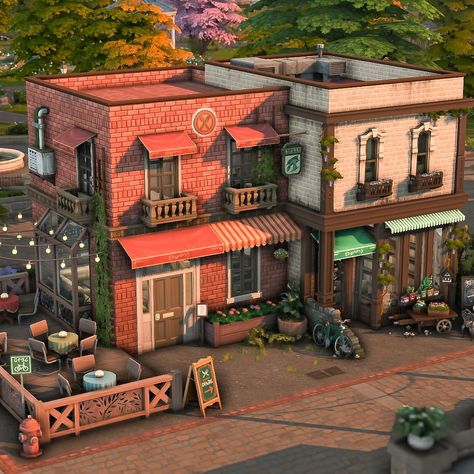 Family restaurant 🍴🇮🇹 | noCC 🛠️ Packs used: [full list available on the Gallery] 🏷️: @ea @thesims #sccregram #thesims #sims… | Instagram Sims 4 Restaurant, Lotes The Sims 4, The Sims 4 Lots, Sims 4 Family, Muebles Sims 4 Cc, Sims 4 House Plans, Sims 4 House Building, Sims 4 House Design, Family Restaurant