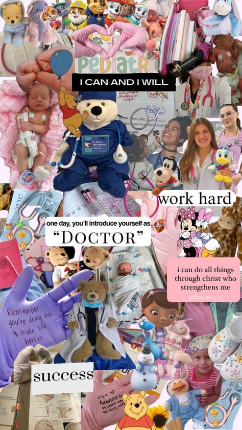 Pediatrician Aesthetic Wallpaper, Pediatric Doctor Aesthetic, Pediatric Nursing Study, Pediatrics Doctor, Pediatric Nursing Quotes, Nursing School Inspiration, Midwifery Student, Pediatric Nurse Practitioner, Nursing Goals