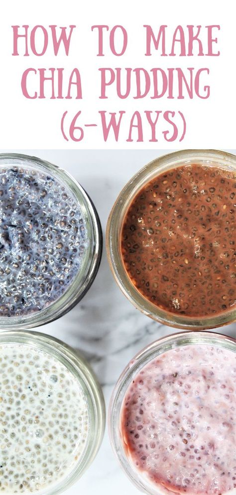 Chia Seed Pudding Healthy, Meal Prep For Breakfast, Grab And Go Snacks, Easy Chia Seed Pudding, Pudding Recept, Pudding Breakfast, Pudding Healthy, Chia Pudding Recipes Healthy, Chia Pudding Breakfast