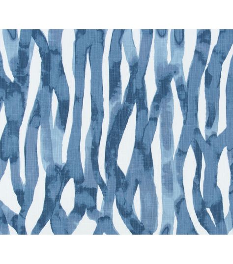 Premier Prints Lina Luxe Cotton Canvas Fabric | JOANN Angela Harris, Extra Long Shower Curtain, Faux Roman Shades, Long Shower Curtains, Premier Prints, White Shower Curtain, Blue Curtains, Indigo Fabric, Custom Drapes