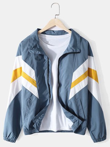 Your friend shared a fashion website for you and give you up to 20% off coupons! Claim it now.【Mens Color Block Patchwork Cotton Zip Front Lapel Collar Relaxed Fit Jackets】 SKU:SKUG03468 https://newchic.app.link/HMiSX9xCqmb Cool Jackets, Workout Jacket, Character Outfits, Sleeves Pattern, Lapel Collar, Gray Jacket, Look Cool, Jacket Style, 25 Years