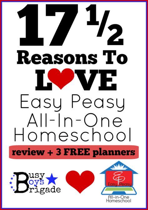 17 1/2 Reasons To Love Easy Peasy All-In-One Homeschool! - Frugal, Fun, Complete-homeschool learning that can't be beat!  3 FREE PLANNERS! Easy Peasy Homeschool, Homeschool Budget, Free Learning Websites, Christian Homeschool Curriculum, Kindergarten Homeschool Curriculum, Relaxed Homeschooling, Homeschooling Tips, Diy Storage Boxes, Catholic Family