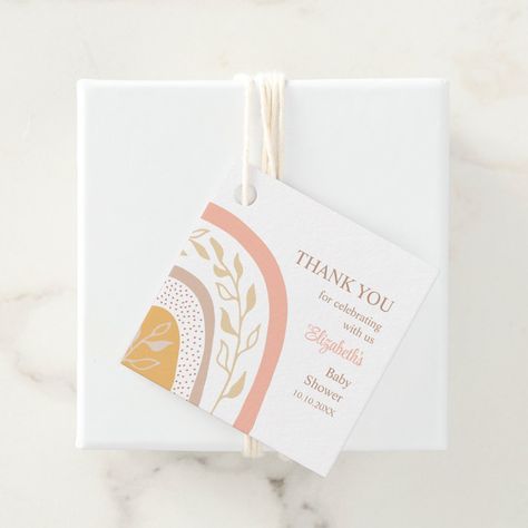 Boho Pink Rainbow Baby Shower Thank You Favor Tags Boho Pink Rainbow, Boho Pink, Shower Inspiration, Baby Shower Inspiration, Rainbow Baby Shower, Earthy Color Palette, Rustic Baby Shower, Baby Shower Thank You, Boho Baby Shower