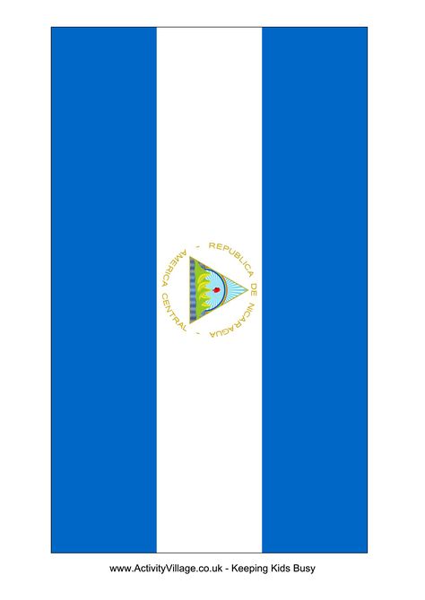 Nicaragua Flag - Free Printable Nicaragua Flag Nicaragua Flag, Algeria Flag, Afghanistan Flag, Flag Template, Flag Printable, Different Flags, Happy Smiley Face, Road Trip Planner, Emoji Faces