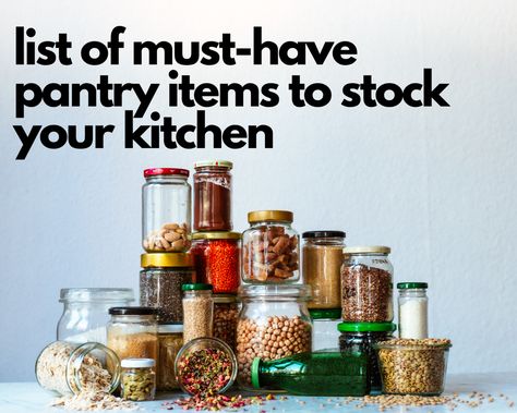 List of Must-Have Pantry Items to Stock Your Kitchen - Just A Pinch Homemade Beans, Twice Baked Potatoes Casserole, Unstuffed Cabbage, Breakfast Burritos Recipe, Drunken Noodles, Baked Potato Casserole, Spaghetti Casserole, Just A Pinch Recipes, Twice Baked Potatoes