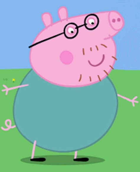 Daddy Pig is immense. I don't mean physically, of course.. however much it may be true. He's a true role model for all men.. expert at all sorts of things - speaking French, English grammar, DIY etc - without him Peppa Pig would be barely half the programme it is. Peppa Pig Cartoon, Papa Pig, Speaking French, Beetlejuice Halloween, Pig Character, Peppa Pig Birthday Party, Childrens Tv, Kids Background, French English