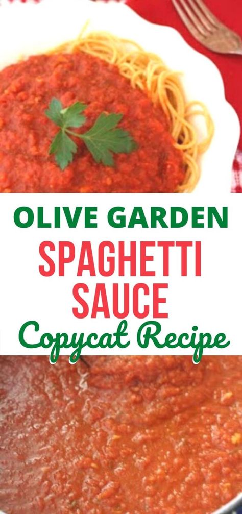 Olive Garden Pasta Sauce Copycat Olive Garden Spaghetti Sauce, Taste Of Home Spaghetti Sauce, Spaghetti Sauce With Garden Tomatoes, Olive Garden Spaghetti Meat Sauce, Home Made Pasta Sauce Recipe, Home Made Pasta Sauce Easy, Olive Garden Spaghetti Sauce, Olive Garden Spaghetti Sauce Recipe, Garden Spaghetti Sauce