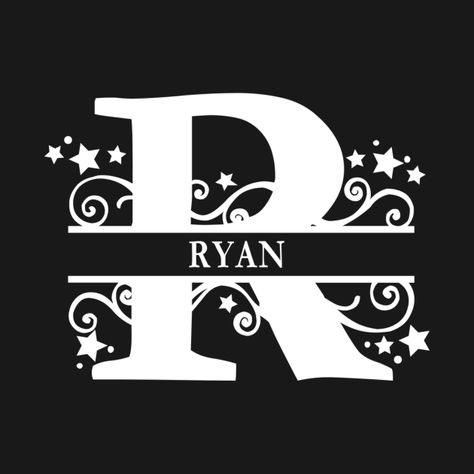 Ryan Monogram Initial Letter R - Ryan - T-Shirt | TeePublic Ryan Name, R Letter Design, Calligraphy Quotes Doodles, Wallpaper Iphone Love, Best Character Names, Drawing Letters, Calligraphy Quotes, Name Letters, Name Wallpaper