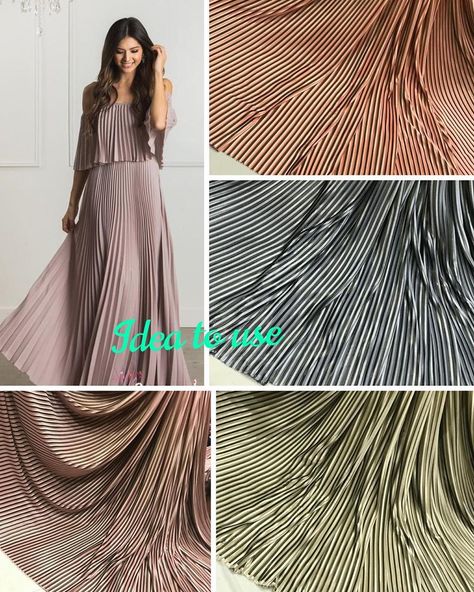 FABRIC Forever on Instagram: “Very beautiful designer *crushed pleated satins ₹475/- per meter 52” For sarees, dresses, skirts, suits, etc” Crushed Fabric Dress Design, Crushed Fabric Dress Indian, Crush Fabric Dresses Indian, Crush Fabric Dress Design, Crushed Fabric Dress, Crush Fabric Dress, Pleated Fabric Outfits, Fabric Dress Design, Crush Fabric