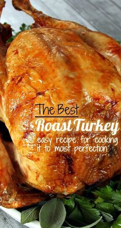 The Best Roast Turkey ~ Perfectly cooked and moist Step-by-Step Guide to The Best Roast Turkey... A tried-and-true recipe for making a perfectly cooked and moist turkey every time. Detailed photos & tips take away the guesswork for beginner and experienced cooks. Best Roast Turkey, Best Roasted Turkey, The Best Roast, Moist Turkey, Best Roast, Roast Turkey Recipes, Good Roasts, Roast Turkey, Turkey Recipes Thanksgiving