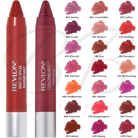 Revlon Matte Balm, Revlon Colorburst Matte Balm, Stain Lipstick, Balm Lipstick, Revlon Colorburst, Crayon Lipstick, Lipstick Stain, Best Lipsticks, Makeup Swatches