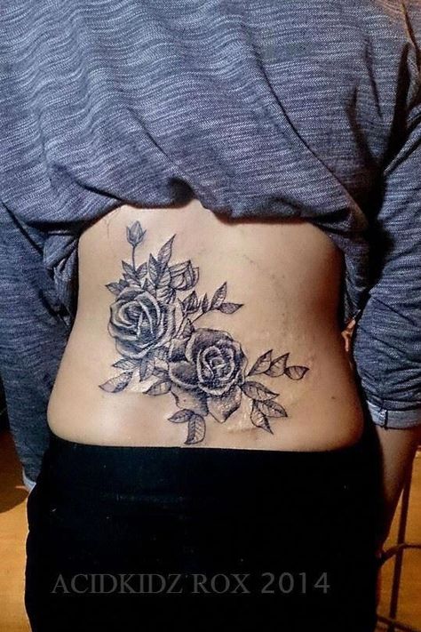 Tattoo uploaded by tammyb • Lower back cover up • 1140973 • Tattoodo Cover Up Tattoos For Men, Back Tattoo Women Spine, Back Tattoos Spine, Cover Up Tattoos For Women, Floral Back Tattoos, Tattoos To Cover Scars, Girl Back Tattoos, Black Rose Tattoos, Rosen Tattoo