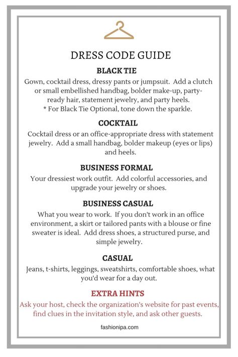 Fashion Cheat Sheet, Different Types Of Dress Codes, How To Pick Shoes For Dresses, Elegant Formal Shoes, Jewelry For Dress Type, What Are The Styles Of Clothes, Different Dress Codes, Custom Dress Business, Business Event Outfit Classy