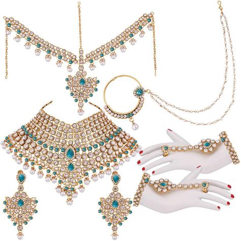 Bridal Jewellery Set, Jewellery Set, Bridal Jewellery, Jewelry Sets, Wedding Jewelry, Choker, India, Ring, Gold