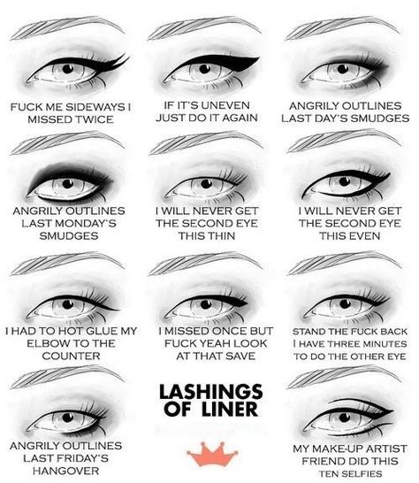 Make Up For Graduation, Applying Eyeliner, Eyeliner Shapes, Subtle Cat Eye, Make Your Own Makeup, Eyeliner For Beginners, Cute Halloween Makeup, Simple Eyeliner, Shape Names