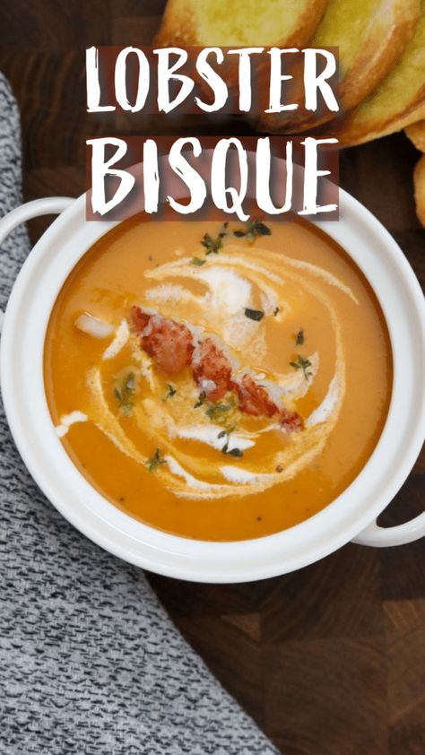 blogImage Lobster Bisque Recipe Easy, Zupas Lobster Bisque Recipe, How To Make Lobster Bisque, Easy Lobster Bisque Recipe, Shrimp And Lobster Bisque, Easy Lobster Bisque, Seafood Bisque Recipe, Lobster Bisque Recipe, Lobster Bisque