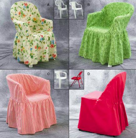 Kwik Sew 3132 from Kwik Sew patterns is a Crafts Chair Covers sewing pattern Plastic Chair Covers, Plastic Patio Furniture, Plastic Patio Chairs, Diy Chair Covers, Kwik Sew Patterns, Sew Patterns, Washable Slipcovers, Kwik Sew, Patio Furniture Covers