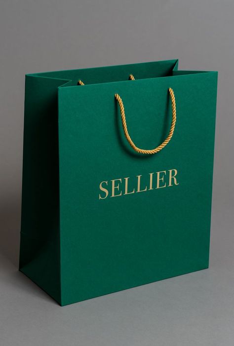 Luxury Rope Handle Paper Bag Luxury Jewelry Packaging Boxes, Luxury Paper Bag, Shopping Bag Design, Charm Bracelets For Girls, Clothing Store Displays, Paper Bag Design, Luxury Packaging Design, Retail Bags, Recycle Bag