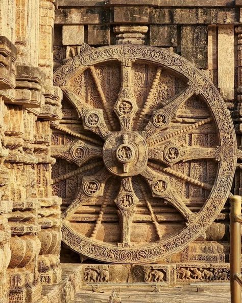 Sun Temple, Konark, India 🇮🇳 . ☀️ . 🛕 . 🌏 The Konark Sun Temple, located about 35 kilometres northeast from Puri on the northeastern coast of Odisha,, India, is a splendid example of ancient Indian architecture and sculpture. It was built in the 13th century CE under the patronage of King Narasimhadeva I of the Eastern Ganga Dynasty. The temple is dedicated to Bhagwan Surya, the Sun God, and is designed as a monumental chariot with 24 intricately carved stone wheels, symbolizing the hours of... Konark Temple, Konark Sun Temple, Temple Images, Sun Temple, Ancient Indian Architecture, Visit India, Sun God, Indian Architecture, Banner Background Images