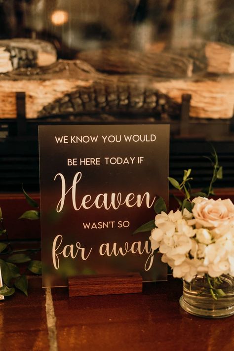 We Know You Would Be Here If Heaven, Memorial Table Sign, Signature Cocktail Drinks, Memorial Table, Signature Cocktails Wedding, Signature Cocktail Sign, Memory Table, Custom Signature, Cocktails Sign