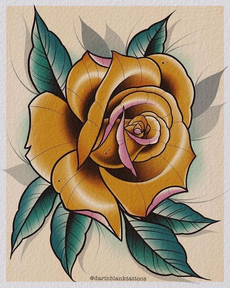 Neo Traditional Roses, Neo Traditional Art, Red Tattoo Ideas, Red Ink Tattoo, Neo Tattoo, Traditional Tattoo Flowers, Flower Tattoo Drawings, Rose Sketch, Red Tattoo