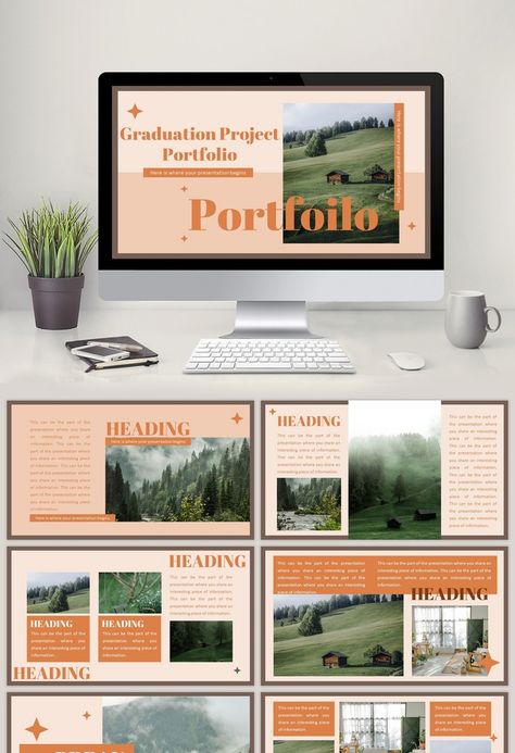 Orange Graduation Design Portfolio PPT Template#pikbest##PowerPoint Art Portfolio Powerpoint, Orange Presentation Design, Ppt Template Free Download, Ppt Ideas, Cool Powerpoint, Portfolio Powerpoint, Board Layout, Competition Board, Free Powerpoint Presentations