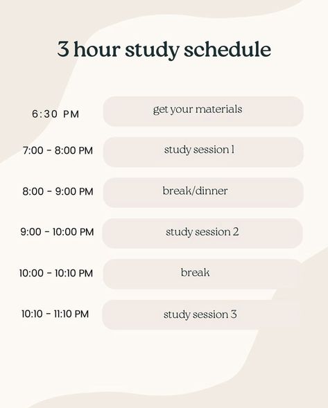 3 hour study schedule 5 Hour Study Schedule With School, 4 Hr Study Schedule, 12 Hour Study Schedule With School, 6 Hours Study Routine After School, Study Schedule For Working People, Schedule Organization School, 3 Day Study Plan, 10 Hour Study Plan, Study Schedule For College Students