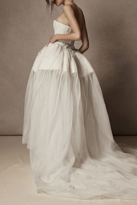 Danielle Frankel fall 2022 Danielle Frankel Bridal, Ethereal Bride, Danielle Frankel, High Low Skirt, Gothic Wedding, Perfect Wedding Dress, Silk Organza, Bridal Wear, Beautiful Bride