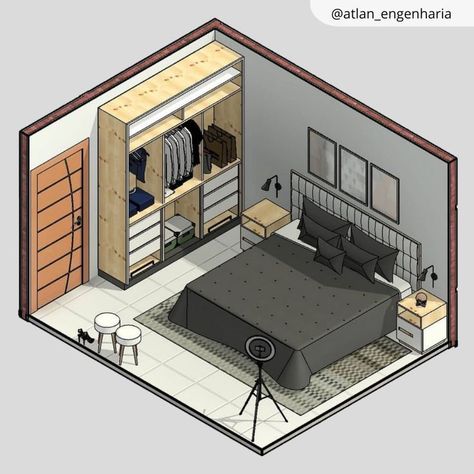 4x4 Room Design, Tiny Boys Bedroom, 4x4 Bedroom Design, Small Room Design Bedroom Minimalist, Minimalist Bedroom Design Small Rooms, Bedroom Layout Design, Dorm Room Layouts, Bed Designs With Storage, Small Bedroom Inspiration