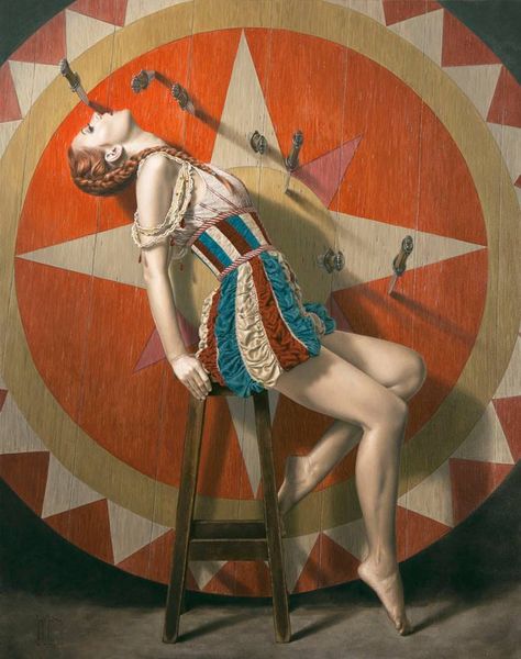 Sergio Martinez’s Oil Paintings Packed with Danger, Musicality | Hi-Fructose Magazine Circus Core, Knife Thrower, Circus Decor, Steampunk Circus, Clown Stuff, Circus Vintage, Circus Aesthetic, Circus Characters, Circus Wedding