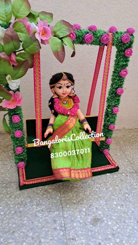 #babyshower #bride #swing #sreemantham #valaikapu Baby Shower Plate Decoration, Seemantham Plate Decoration Ideas, Plate Decoration Ideas, Baby Shower Plates, Indian Baby Showers, Shower Photography, Plate Decoration, Baby Shower Photography, Indian Baby