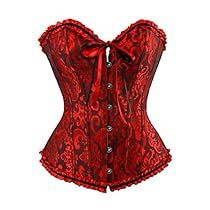 Dark Red Corset, Red And Black Corset, Vintage Palace, Corsets Vintage, Red Corset, Watch Trends, Overbust Corset, Black Corset, Leather Cap