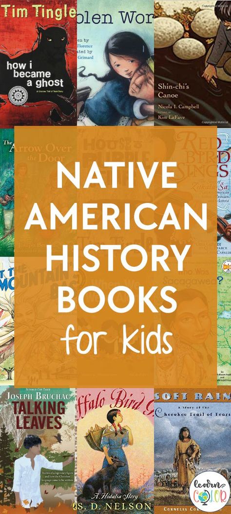 Here are some entertaining and inspirational historical books about Native Americans! There is so much to learn from them! Learn in Color shares these great books of Native American people and their stories! Native American Books For Kids, Native American Education, History Books For Kids, Native American Books, Native Americans Unit, Early American History, Classroom Homeschool, Native American Children, Native American Pictures