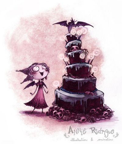 Adorbs!!!     Via Gothic Charm School Happy Birthday Gothic, Happy Birthday Vintage, Happy Birthday Halloween, Happy Birthday Meme, Birthday Greetings Funny, Happy Birthday Pictures, Birthday Signs, Birthday Wishes Cards, Happy Bday