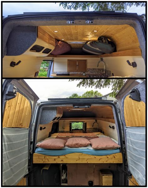 Ford Transit Custom Camper Conversion, Transit Custom Camper, Ford Transit Custom Camper, Ford Transit Camper Conversion, Quirky Campers, Rv Holiday, Ford Transit Camper, Transit Camper, Solid Oak Table