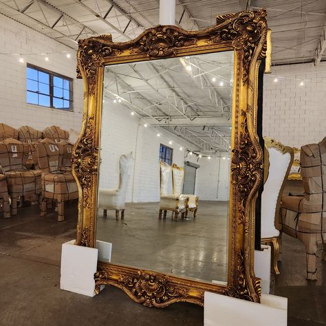 Flower Frame Mirror, Large Mirror Frame, Large Ornate Mirror, Oversize Mirror, Extra Large Mirror, Gold Floor Mirror, Large Gold Mirror, Extra Large Mirrors, Vintage Wall Mirror