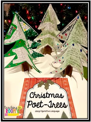 Upper Elementary Christmas Activities, Upper Elementary Christmas Crafts, Christmas Poetry Activities, Upper Elementary Christmas, Holiday Poetry, Christmas Reading Activities, Christmas Poetry, Christmas Lesson, Teaching Holidays