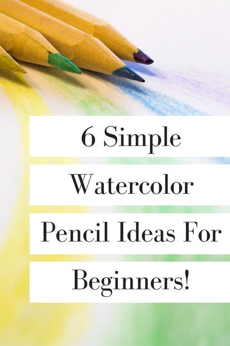 How To Use Watercolor Pencil, Easy Watercolor Pencils Paintings For Beginners, Easy Watercolor Pencil Art, Watercolor Pencil Art Lessons, Water Colored Pencil Art Easy, Watercolor Pencil Projects, What To Draw With Watercolor Pencils, Water Color Pencil Easy, How To Paint With Watercolor Pencils