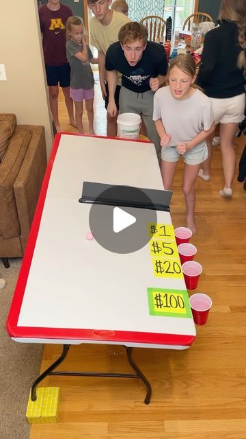 Aaron Benson on Instagram: "Tilted Table Challenge! 🏓 #game #reel #challenge #family" Tilted Table Game, School Game Night Ideas, Benson Bros Games, Family Challenge Games, Table Games For Kids, Benson Bros, One Minute Party Games, Family Game Night Ideas, Family Games Outdoor