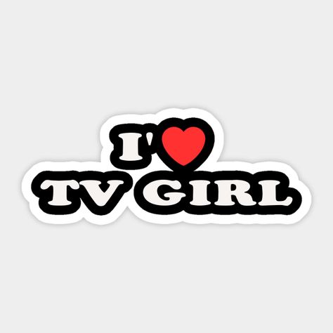 I love Tv Girl design. -- Choose from our vast selection of stickers to match with your favorite design to make the perfect customized sticker/decal. Perfect to put on water bottles, laptops, hard hats, and car windows. Everything from favorite TV show stickers to funny stickers. For men, women, boys, and girls. Tv Girl Sticker, Grunge Stickers, Tv Sticker, Bag Drawing, Tv Head, Altoids Tins, Mini Business, Tv Girl, Sticker Ideas