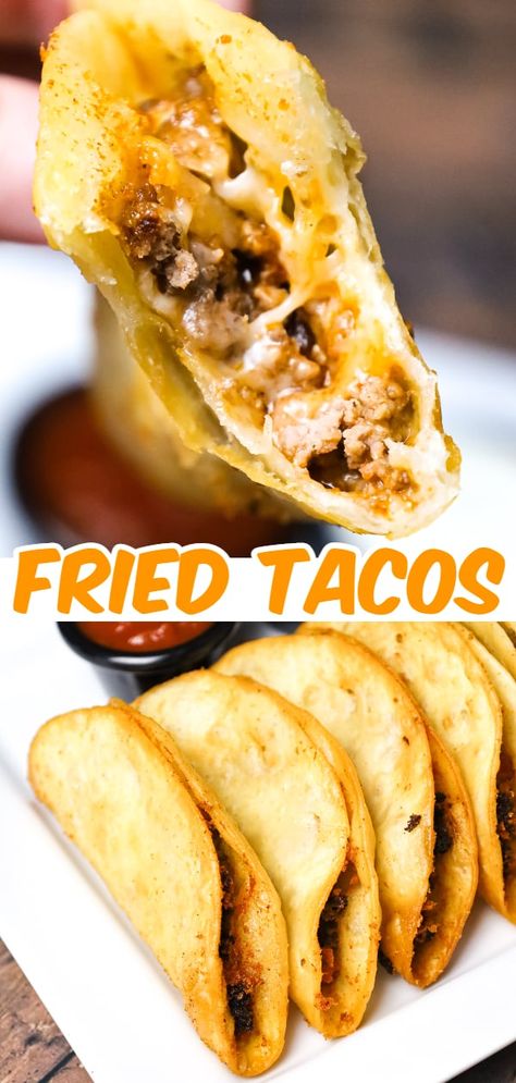 Flour Taco Recipes, Dinner Recipes With Flour Tortillas, Fry Flour Tortillas For Tacos, Flour Tortillas Tacos, Taco With Tortillas, Tacos With Potatoes Ground Beef, Soft Tacos Recipes Beef Ground, How To Fry Flour Tortillas For Tacos, Tortilla And Hamburger Recipe