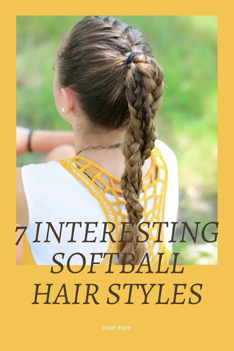 7 Interesting Softball Hairstyles • Chick About Town Ghanian Lines, Trendy Braid Hairstyles, Softball Braids, Two Dutch Braids, Step By Step Hair, Camping Hair, Softball Hairstyles, Braided Hairdo, Natural Gray Hair