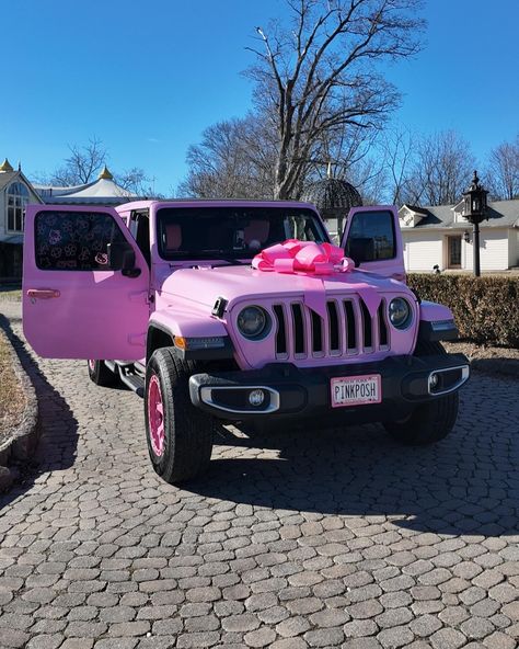 POV: I could really see myself driving a Pink Jeep 📸💖💗✨ #pinkjeep #pinkjeepwrangler #pinkjeepgirl #hellokittylover #hellokittycar Jeep Wrangler Girly, Pink Jeep Wrangler, Virgo Energy, Jeep Interiors, Luxury Car Photos, Pink Cars, Dream Collage, Custom Jeep Wrangler, Pink Jeep