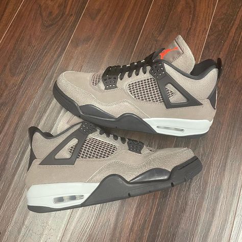 TheShoeBox on Instagram: “Jordan 4 Taupe Haze $380 -Size 10.5 (New) . . Link in Bio . . #TSB #TheShoeBox #TheShoeBoxATL #Jordan #Taupe #Brown #Mocha #Freshkicks…” Brown Jordan 4s, Jordan 4 Taupe Haze, Taupe Haze, Hat Jewelry, Jordan 4s, Jordan Shoes Retro, Shoes Retro, Jordan 2, Shoe Inspo