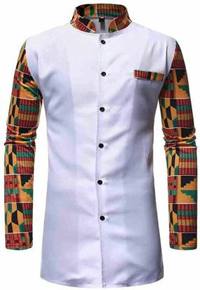 African Dashiki Shirt, 2 Piece Outfit Set, African Suit, Stylish Shirts Men, Nigerian Men Fashion, Dashiki Shirt, African Tops, African Wear Styles For Men, Latest African Men Fashion