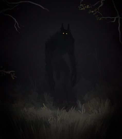 Vampire Rave, Images Terrifiantes, Werewolf Aesthetic, Dark Woods, Werewolf Art, Monster Concept Art, Arte Obscura, Fantasy Creatures Art, Scary Art