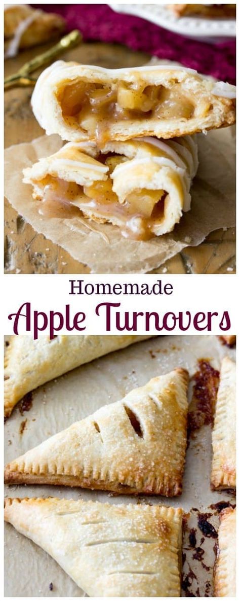 Apple Turnovers Apple Turnovers Filling Recipe, Quick Apple Turnovers, Apple Turnover Filling, Apple Turnovers With Pie Crust, Turnover Dough, Homemade Apple Turnovers, Apple Turnovers With Puff Pastry, Apple Pie Turnovers, Turnovers With Puff Pastry