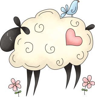 ✿⁀°• Prim Country •‿✿ Scripture Illustration, Sheep Tattoo, Sheep Crafts, Animal Printables, Arte Folk, Sheep Art, Country Paintings, Sheep And Lamb, Cute Sheep