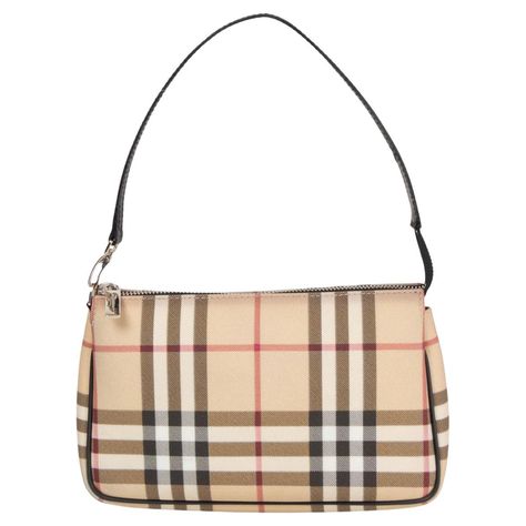 100% authentic Burberry pochette is crafted from signature classic check in beige, white, black and red coated canvas. A zip closure opens to a black canvas lined interior. Has been carried and is in excellent condition. Measurements Height 13cm (5.1in) Width 21cm (8.2in) Depth 4.5cm (1.8in) Drop of the Handle 17cm (6.6in) Hardware Silver-Tone Blindstamp T-04-02 All our listings include only the listed item unless otherwise specified in the description above. Mean Girls Costume, Balenciaga Purse, Beige House, Ruffles Bag, Tartan Coat, Burberry Purse, Celine Shoulder Bag, Burberry Shoulder Bag, Burberry Outfit