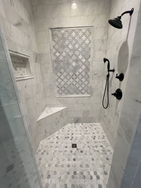 Corner Seat In Shower Ideas, Shower Seat Ideas, Small Corner Bench, Bath Shower Ideas, Corner Seat, Bathroom Reno Ideas, Corner Bench, Master Shower, Shower Seat